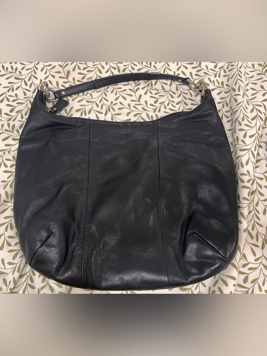 Coach Kristin Black Hobo Shoulder Bag with Front Pocket # F22309
